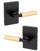 Satin Brass-US4 x Matte Black-514