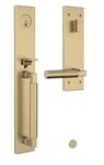 Baldwin 85316.RENT Estate Gramercy Full Escutcheon Single Cylinder Handleset for Right Handed Doors