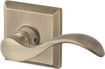 Baldwin HD.CUR.R.TSR Reserve Curve Single Dummy Right Handed Lever with Traditional Square Rosette