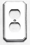 Omnia 8014/R Traditional Duplex Outlet Switch Plate