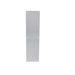Trimco 10013710CU 4 Inch x 16 Inch Square Corner Push Plate Healthy Hardware Steralloy Finish