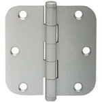Schlage Ives S3P1011FRP 3-1/2 Inch x 3-1/2 Inch Steel Hinge with 5/8 Inch Radius Corners (3 Pack)