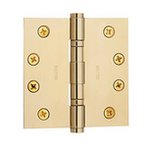 Baldwin 1041.I Estate 4 Inch x 4 Inch Solid Brass Ball Bearing Full Mortise Hinge with Square Corners (Sold Each)