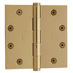 Baldwin 1045.INRP Estate 4.5 Inch x 4.5 Inch Solid Brass Non-Removable Pin Full Mortise Hinge with Square Corners (Sold Each)