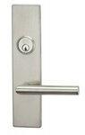 Omnia 12012F RH Stainless Steel Single Cylinder Emergency Egress Mortise Entry Set - Right Handed