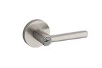 Kwikset Montreal 156MRL RDT SMT Keyed Entry Leverset with Round Rosettes with SmartKey