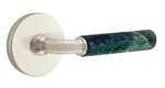 Emtek R-Bar Green Marble 5059 SD Select Brass Single Dummy Lever with Disk Rosette for Right Handed Doors product