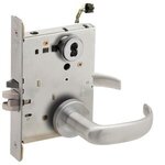 Schlage L9092JELEU 17B RX Electrically Unlocking or Locking Outside Cylinder and Outside Lever Mortise Lock with 17 Lever and B Rose without Full Size Interchangeable Core & RX Switch