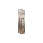 Trimco 18353630 4 Inch x 16 Inch Push Pull Plate Combo with 6 Inch Center to Center Ultimate Restroom Pull Satin Stainless Steel