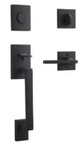 Baldwin FDLAJXSQUCSR Reserve La Jolla Dummy Handleset with Square Lever and Contemporary Square Rosette