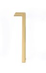 Emtek 2831 Modern 7 Inch Brass House Number "1"