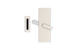 Emtek 222201 Modern Rectangular Barn Door Privacy Lock with Strike