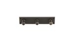 Emtek 2307 Sandcast Bronze Rectangular Plate with 3 Hooks