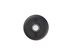 Emtek 2432 Wrought Steel Doorbell Button with #2 Rosette