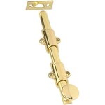 Schlage Ives Commercial 253B12 Solid Brass 12 Inch Deluxe Surface Bolt with Multiple Strikes