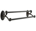 Emtek 27082 Tuscany Bronze 24 Inch Double Towel Bar