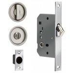 Omnia 3910S Solid Brass Sliding Door Lock - Round product