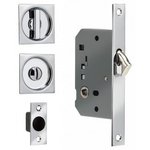 Omnia 3911S Solid Brass Sliding Door Lock - Square product