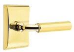 Emtek R-Bar Faceted 5051 Select Brass Full Dummy Leverset with Neos Rosette product