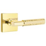 Emtek T-Bar Hammered 5050 SD Select Brass Single Dummy Lever with Square Rosette for Left Handed Doors product