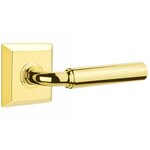 Emtek R-Bar Smooth 8531 SD Select Brass Single Dummy Lever with Quincy Rosette for Left Handed Doors product