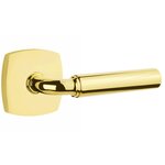 Emtek R-Bar Smooth 5306 SD Select Brass Single Dummy Lever with Urban Modern Rosette for Right Handed Doors product