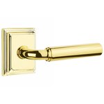 Emtek R-Bar Smooth 8561 SD Select Brass Single Dummy Lever with Wilshire Rosette for Right Handed Doors product