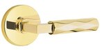Emtek L-Square Tribeca 5059 SD Select Brass Single Dummy Lever with Disk Rosette for Left Handed Doors product