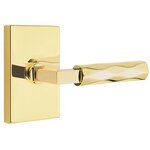 Emtek L-Square Tribeca 5052 SD Select Brass Single Dummy Lever with Modern Rectangular Rosette for Left Handed Doors product