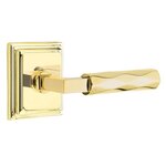 Emtek L-Square Tribeca 8561 SD Select Brass Single Dummy Lever with Wilshire Rosette for Left Handed Doors product