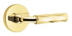 Emtek R-Bar Tribeca 5059 SD Select Brass Single Dummy Lever with Disk Rosette for Left Handed Doors product