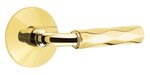 Emtek R-Bar Tribeca 5107 Select Brass Passage Leverset with Modern Rosette for Right Handed Doors product
