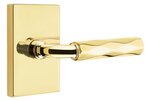 Emtek R-Bar Tribeca 5052 SD Select Brass Single Dummy Lever with Modern Rectangular Rosette for Left Handed Doors product