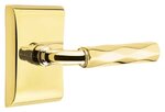 Emtek R-Bar Tribeca 5111 Select Brass Passage Leverset with Neos Rosette for Right Handed Doors product