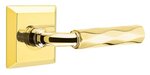 Emtek R-Bar Tribeca 8531 SD Select Brass Single Dummy Lever with Quincy Rosette for Right Handed Doors product