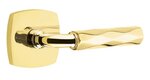 Emtek R-Bar Tribeca 5316 Select Brass Passage Leverset with Urban Modern Rosette for Left Handed Doors product