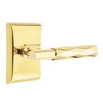 Emtek T-Bar Tribeca 5051 Select Brass Full Dummy Leverset with Neos Rosette product