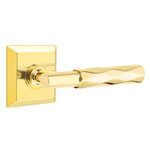 Emtek T-Bar Tribeca 8531 Select Brass Full Dummy Leverset with Quincy Rosette product