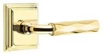 Emtek R-Bar Tribeca 8561 Select Brass Full Dummy Leverset with Wilshire Rosette product