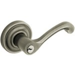 Baldwin 5246.LENT Estate Keyed Entry Leverset with Emergency Exit Function for Left Handed 2-1/4" Thick Doors