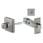 Omnia 6001S Stainless Steel Privacy Bolt with Square Rosette