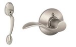 Schlage FE285 PLY/ACC Plymouth Lower Handleset with Accent Lever for Right Handed Doors