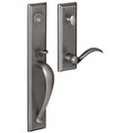 Baldwin M504.LENT Estate Cody Full Escutcheon Single Cylinder Mortise Handleset for Left Handed Doors