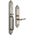 Baldwin 6952.LENT Estate Edinburgh Single Cylinder Mortise Handleset for Left Handed Doors