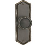 Emtek 7209 7-1/2 Inch Height Rope Sideplate  Privacy Set