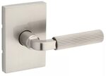 Kwikset 720MAL RCT Mirada Reeded Pattern Passage Leverset with Rectangular Rosettes