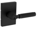 Kwikset 740PVL RCT SMT Prava Keyed Entry Leverset with Rectangular Rosettes with SmartKey
