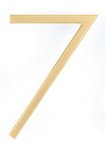 Emtek 2837 Modern 7 Inch Brass House Number "7"
