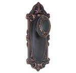 Emtek 8203 7-3/4 Inch Height Victoria Sideplate Privacy Set