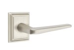Emtek Athena 8261 Brass Modern Privacy Leverset with Wilshire Rosette for Left Handed Doors